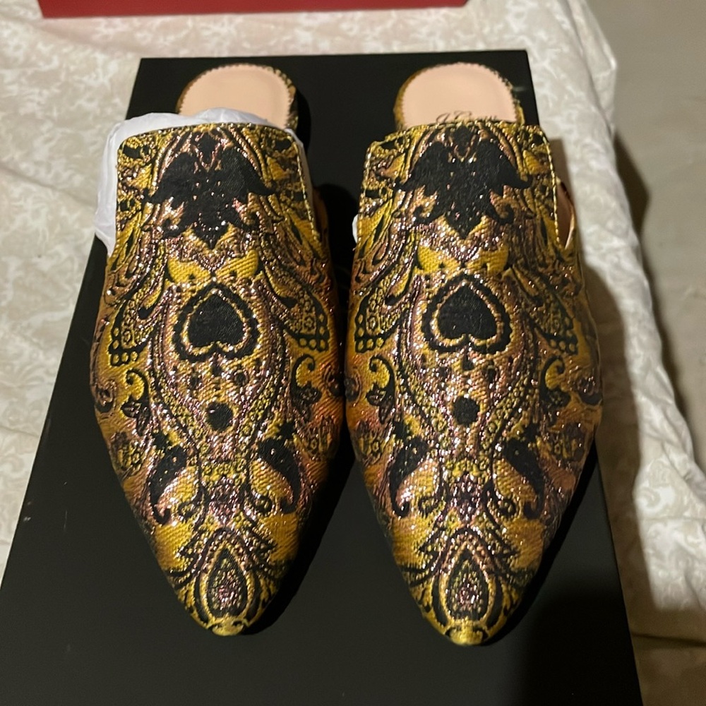 🔥 J Crew Marina Brocade Mules